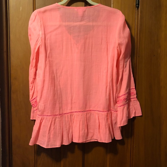 Lily Pulitzer Embroidered Cotton Top - Picture 6 of 8